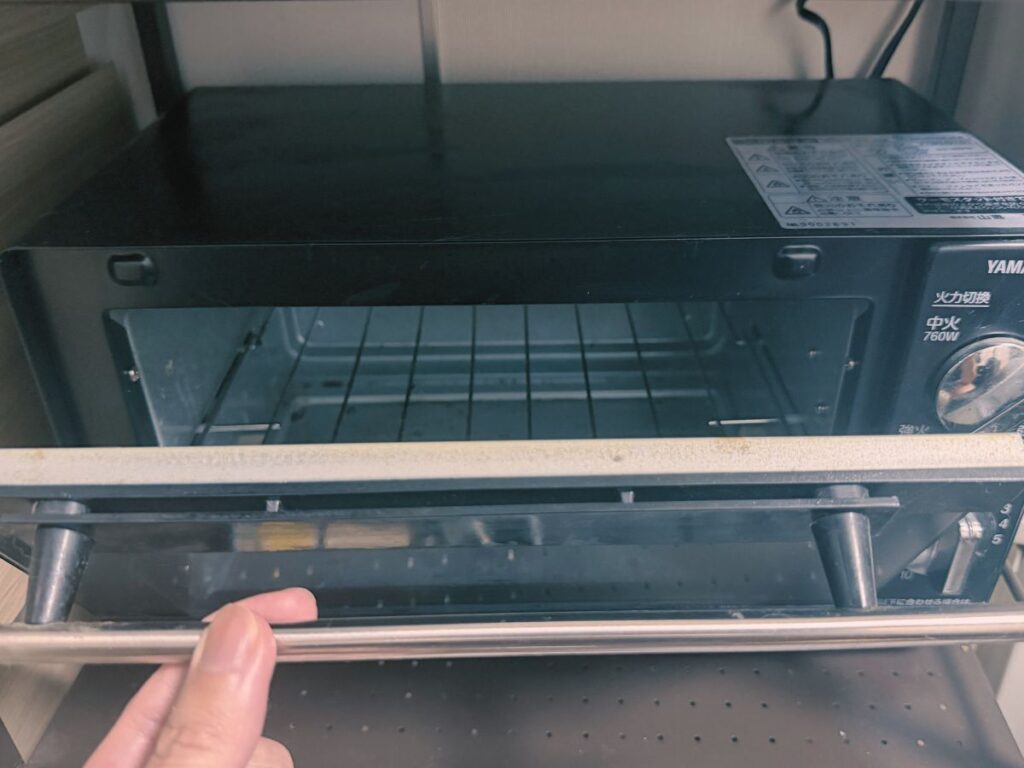 一人暮らしで使用しているオーブントースター