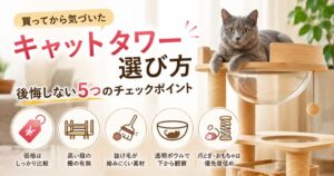 キャットタワー選びで後悔しない5つのチェックポイント