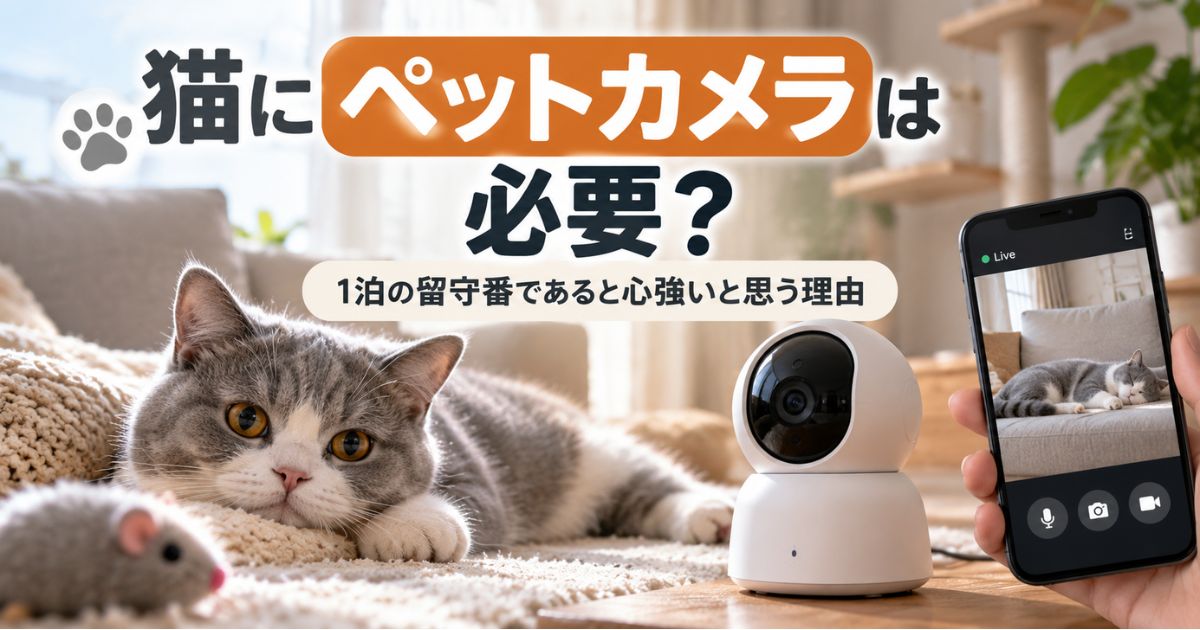 猫にペットカメラは必要か1泊の留守番で使うメリットを解説