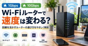 1Gbps・10Gbps光回線で使うWi-Fiルーターの選び方